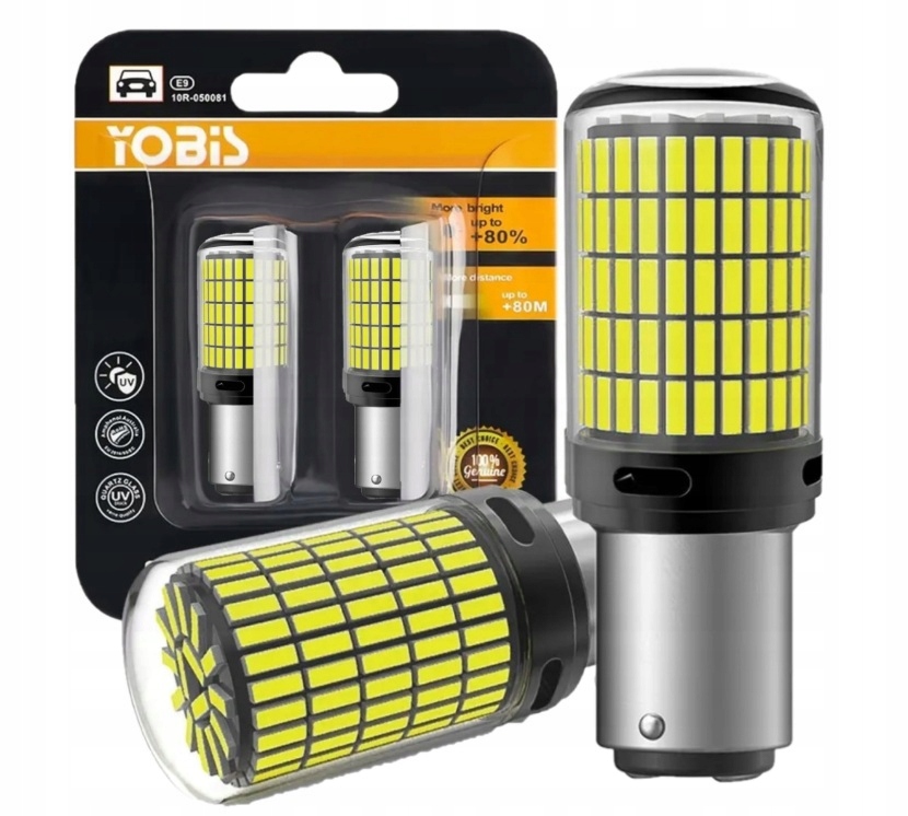 P21/5W Led 150LED Smd 3600LM Biała 6500K 22W Canbus Dwuwłóknowe 2 Szt