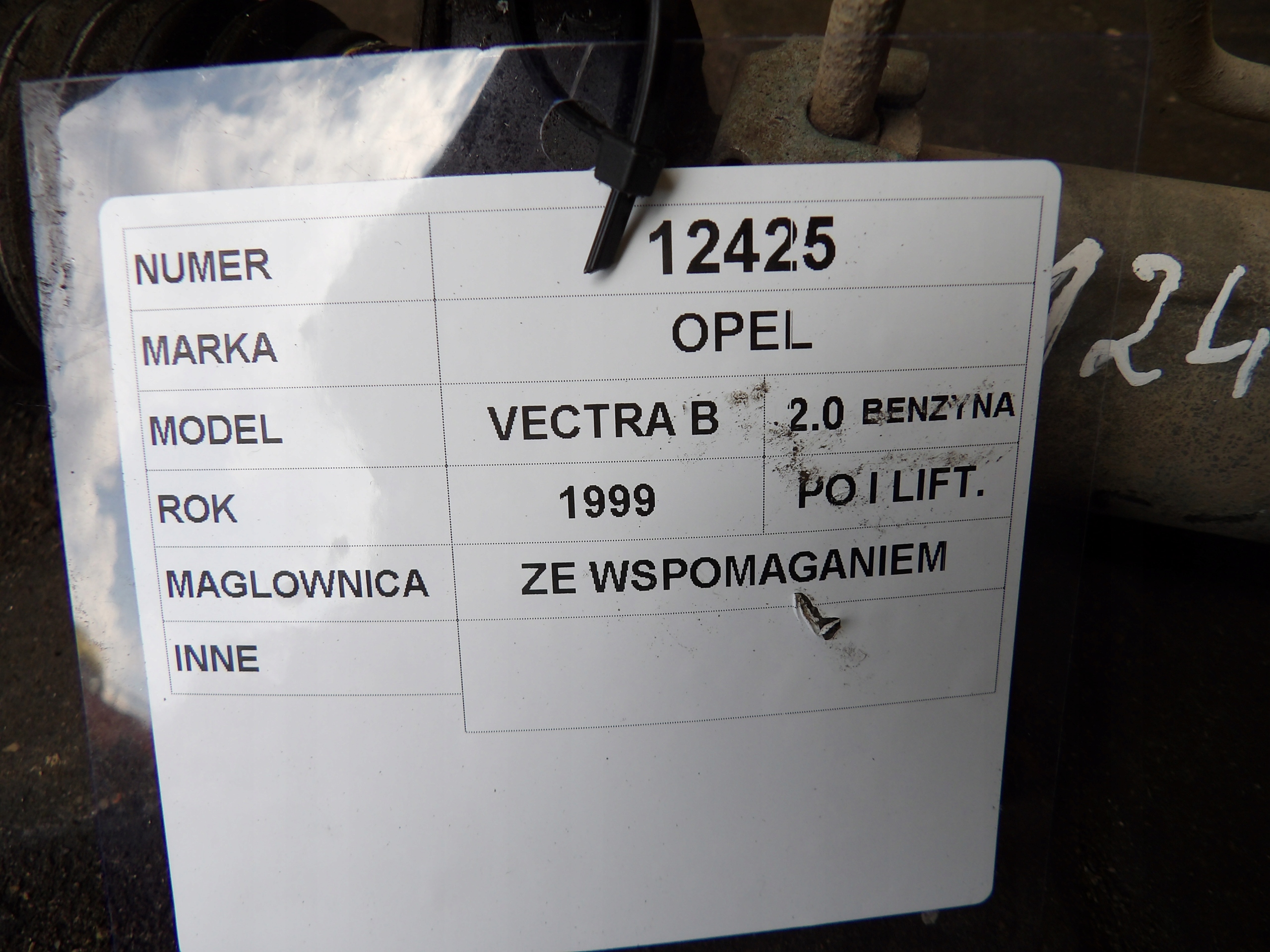 Opel Vectra B control control 2,0B