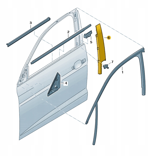 НАКЛАДКА СТОЙКИ B ZEWNETRZNA ПЕРЕД ЛІВА AUDI A1 ЯК ОРИГІНАЛ НОВЕ