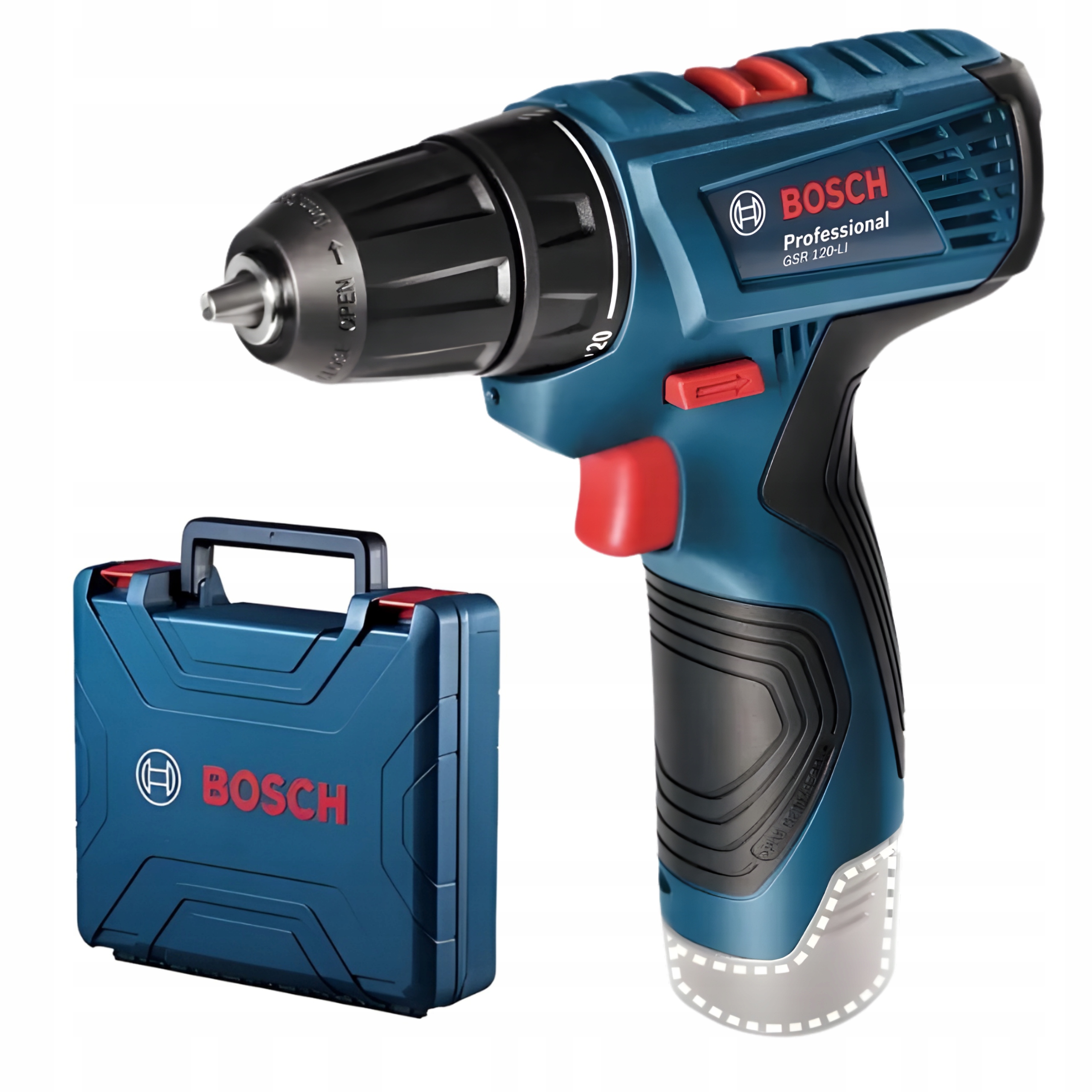 Wiertarko-wkrętarka akumulatorowa Bosch Professional Gsr 120-Li 12V+Walizka