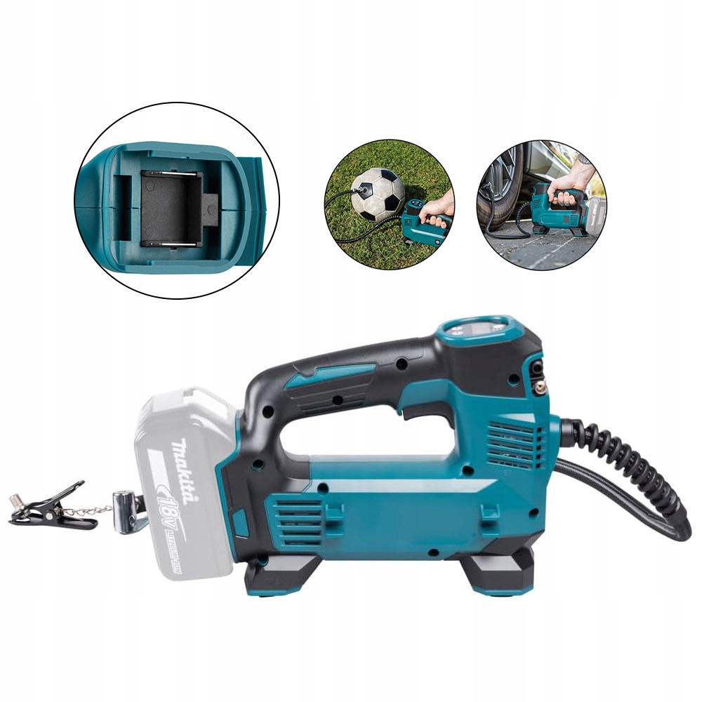 Kompresor Bezolejowy Sprężarka Powietrza Elektryczna pompka Do Makita 18V