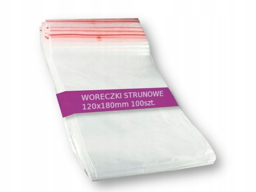 

Torebki Woreczki Strunowe 120X180 mm 12/18 100SZT