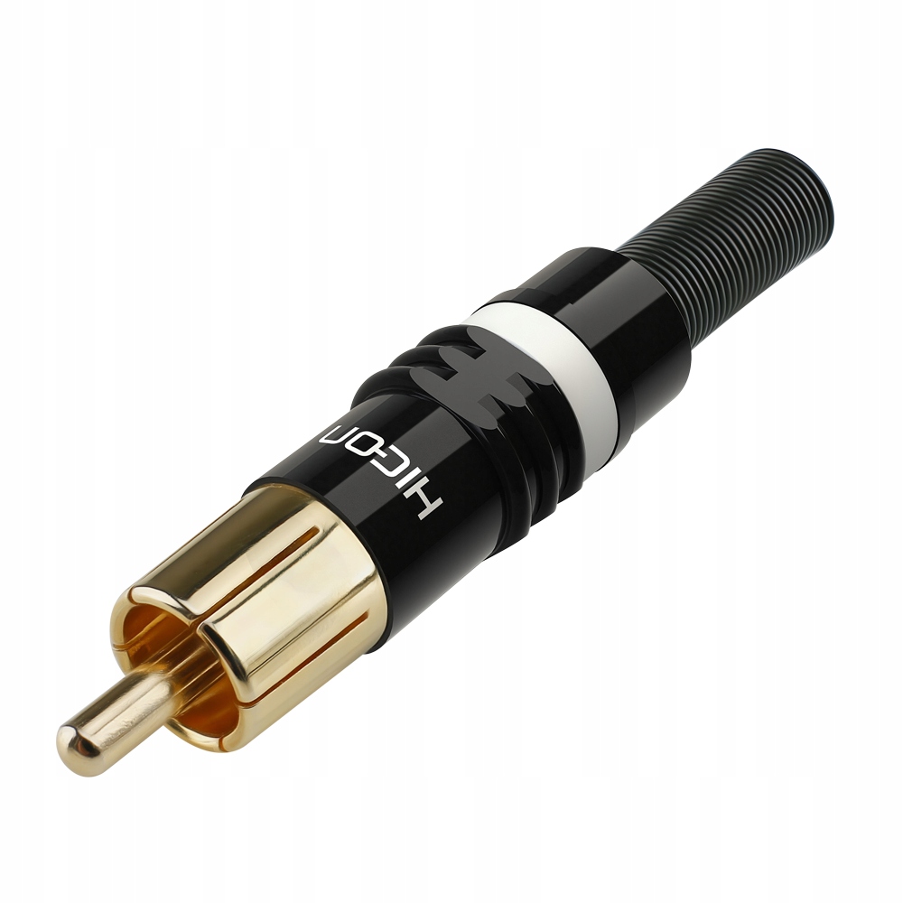 Hicon HI-CM03-NTL Wtyk Złącze męskie Rca białe