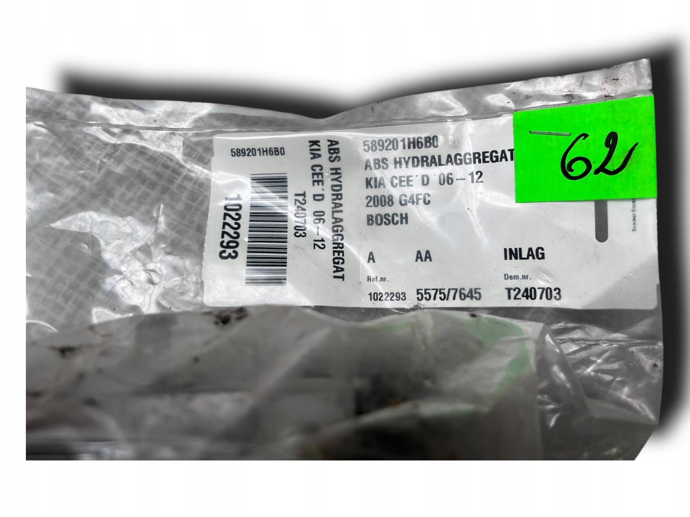 589201H650 abs Pompa KIA PRO CEED 1,6 crdi 58920-1H650 !J