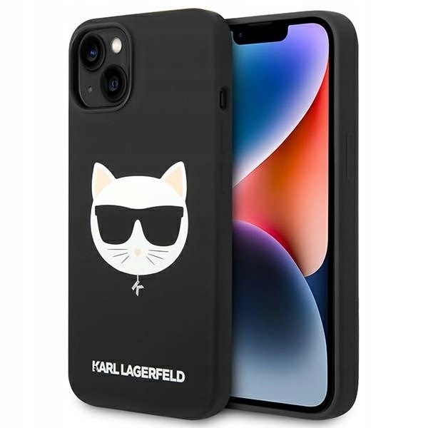 Etui Karl Lagerfeld Choupette Head MagSafe iPhone 14 Plus czarne