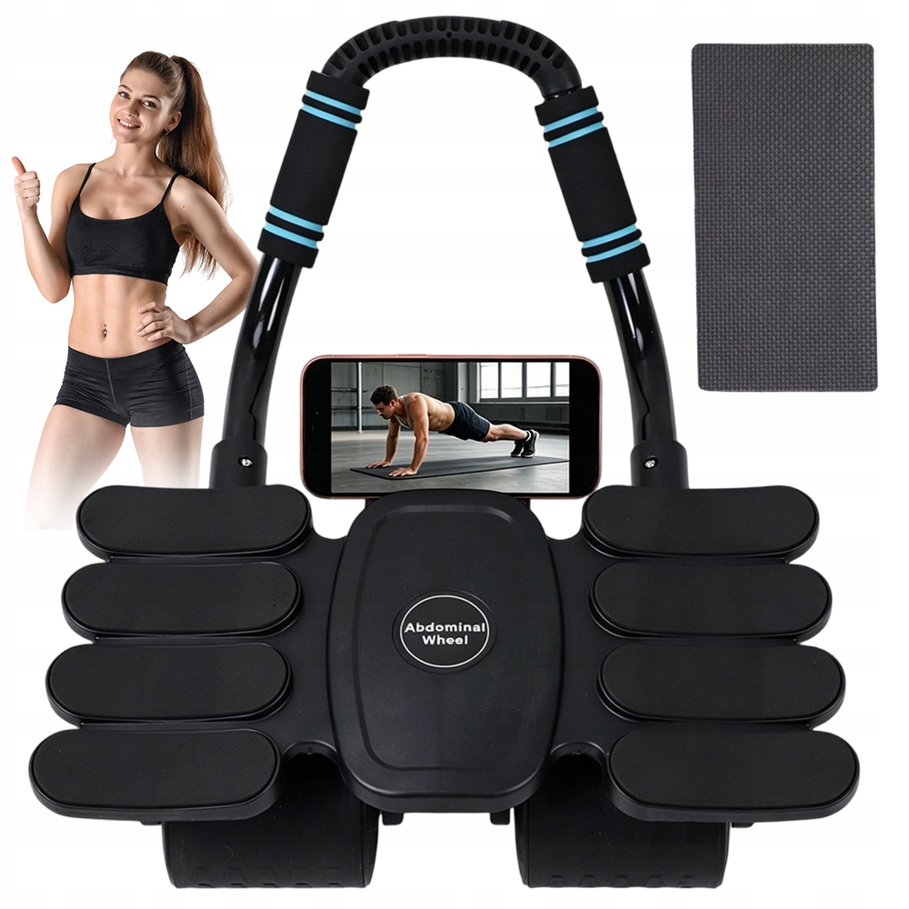 Kolečkový Trenažér S Automatickým Návratem, Protiskluzový Pro Fitness