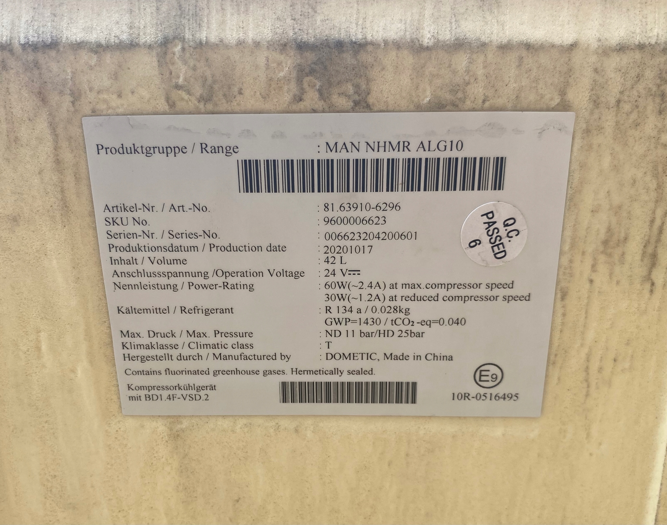 Холодильник man tgx euro 6 81. 63910- 6296 Купить в Украине: б/у