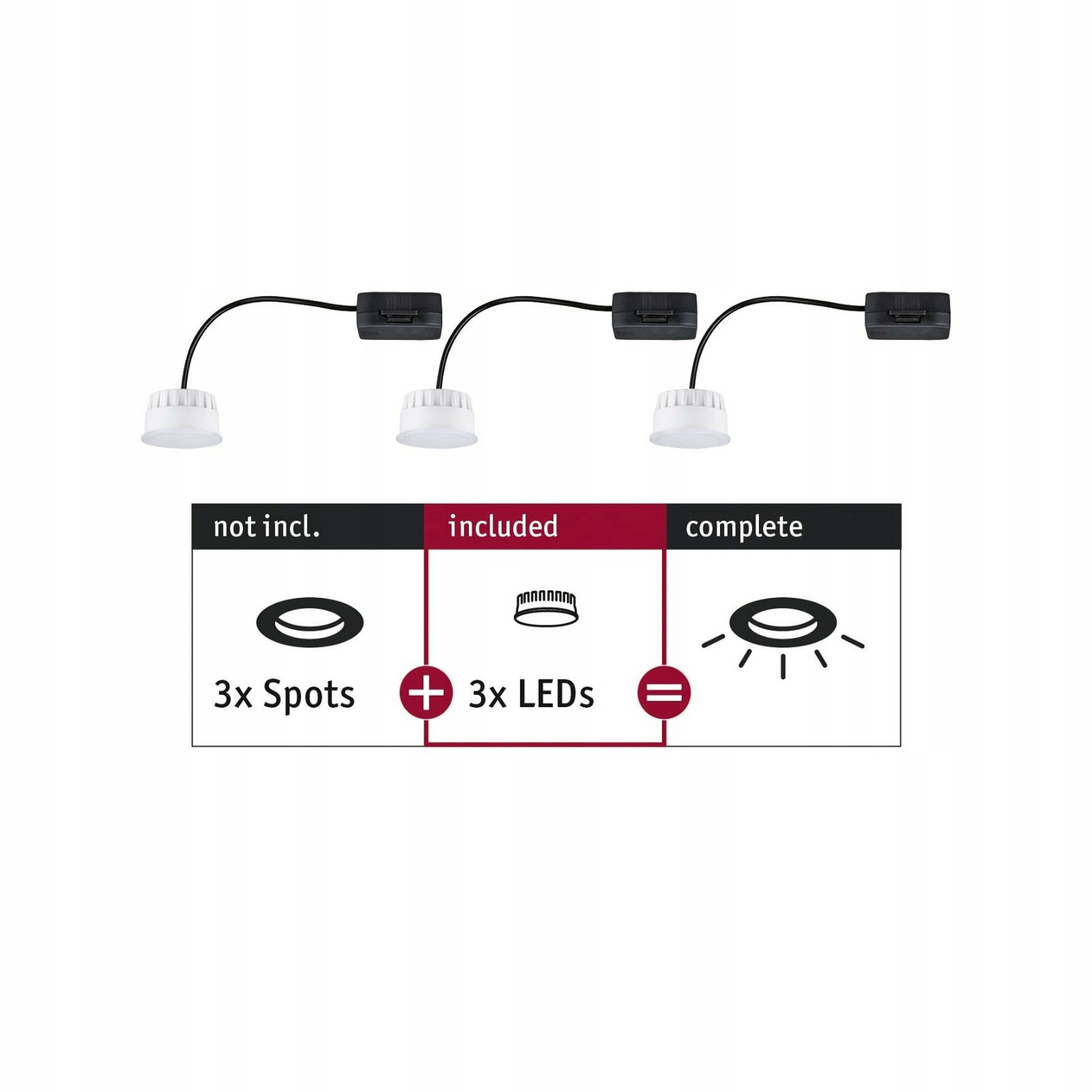 Paulmann Led modul Choose Coin sada 3x6W 3x470lm 230V 2700K satén 50mm