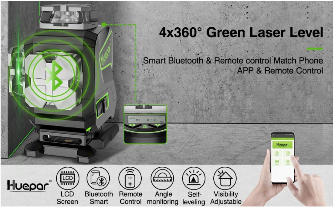 Laser 4D HUEPAR S04DG z Bluetooth i poziomicą Kod producenta 0272-4276C_20210213153101