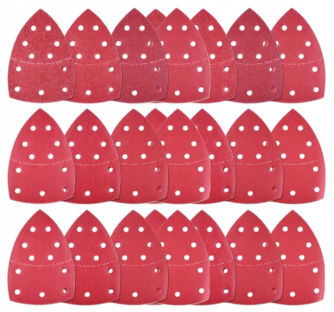 Papier Ścierny 150x100 Trójkątny Do Szlifowania Drewna Metalu Plastiku Rzep