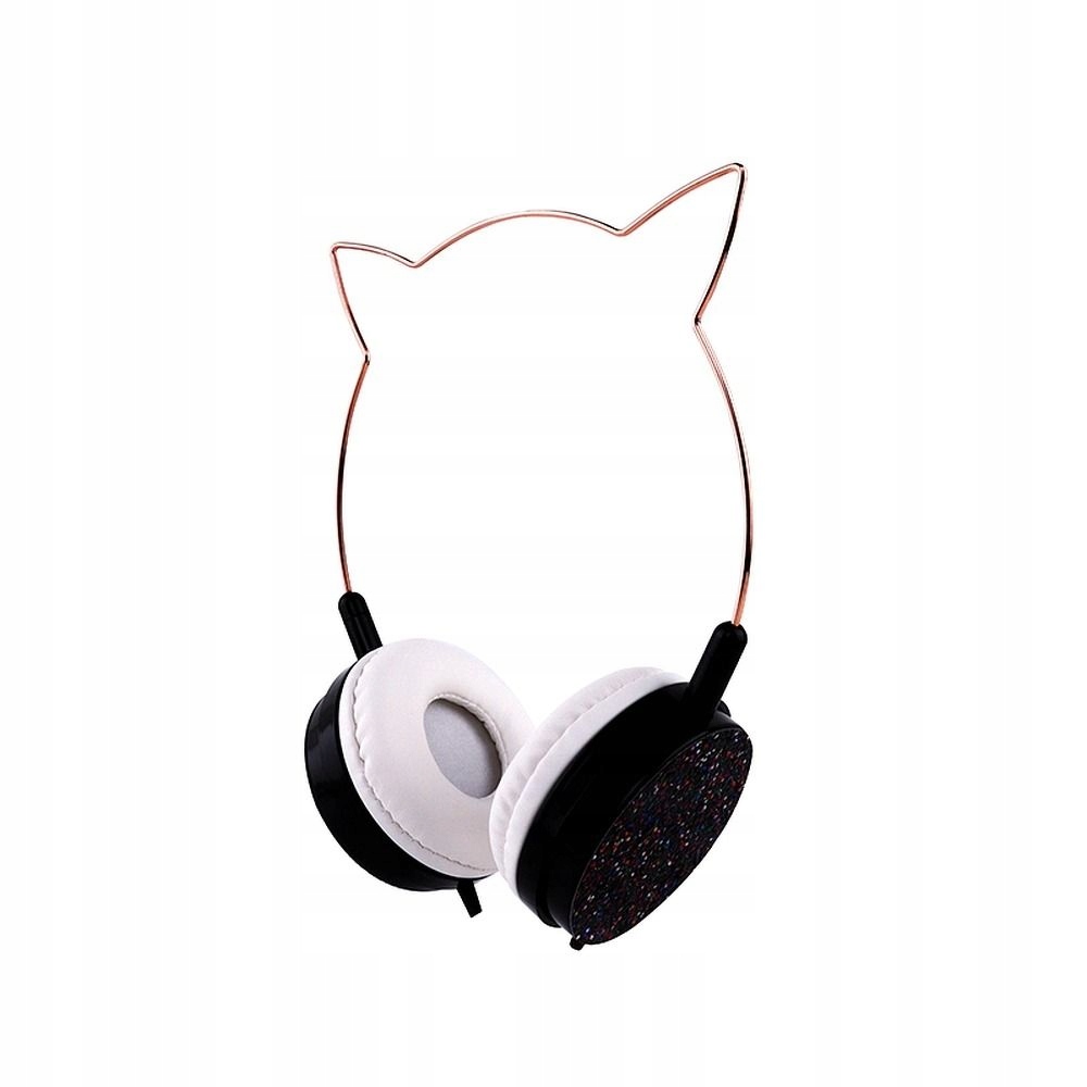 Słuchawki nagłowne Cat Ear model YLFS-22 Jack 3,5mm czarne