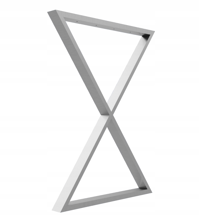 Noha nohy z nehrdzavejúcej ocele pre konzolu, rameno, stôl 50x72 cm, loft