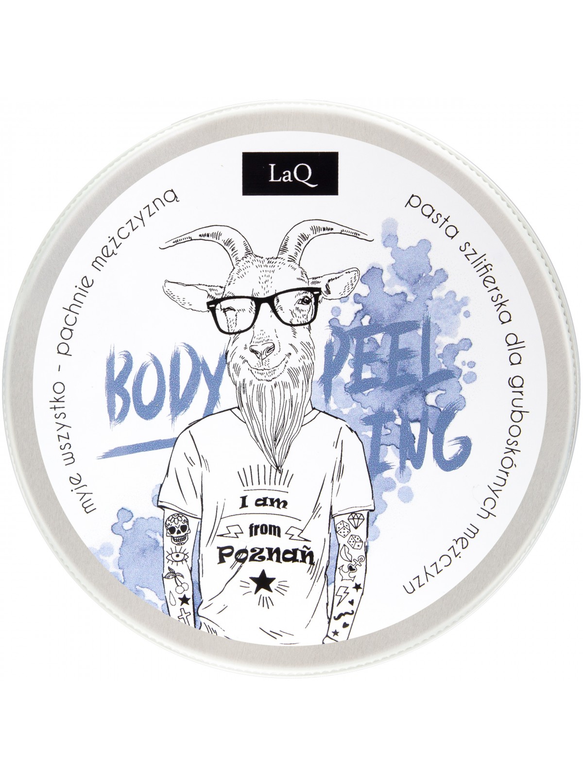 LAQ KOZIOŁ ZESTAW 3cz OLEJEK + PEELING + MYDŁO Opakowanie butelka z pompką