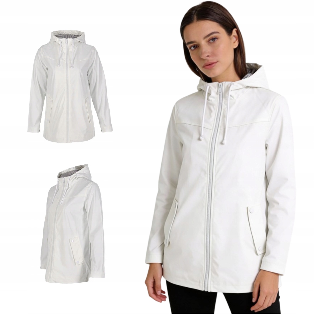 Dámská nepromokavá bunda Bílá Ruivo Captain Mike XL