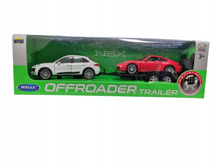 WELLY OFFROADER TRAILER PORSCHE