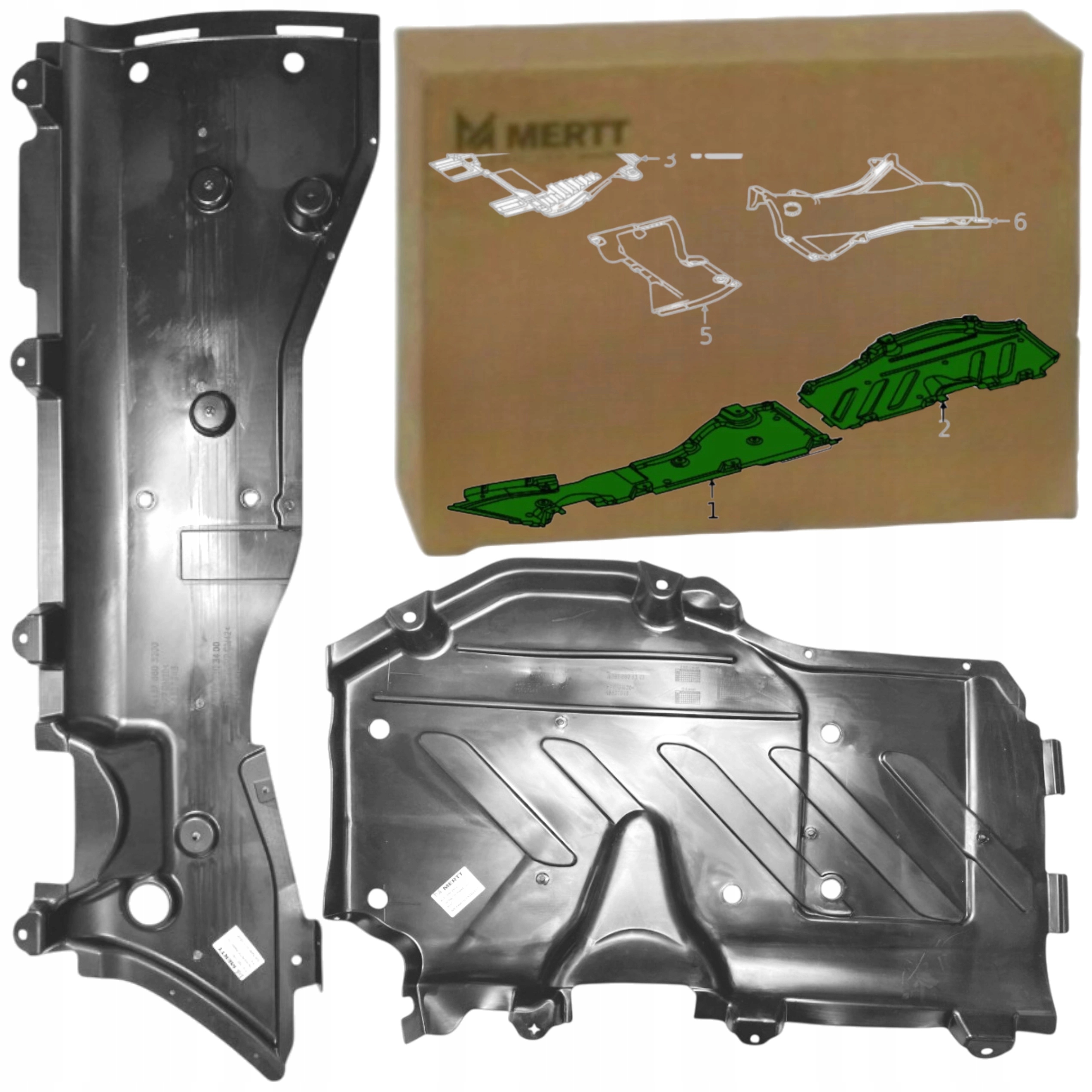 Krytky Podvozku Zadní Přední Pravý spodní Mercedes Gle W167 Gls X167 2019+