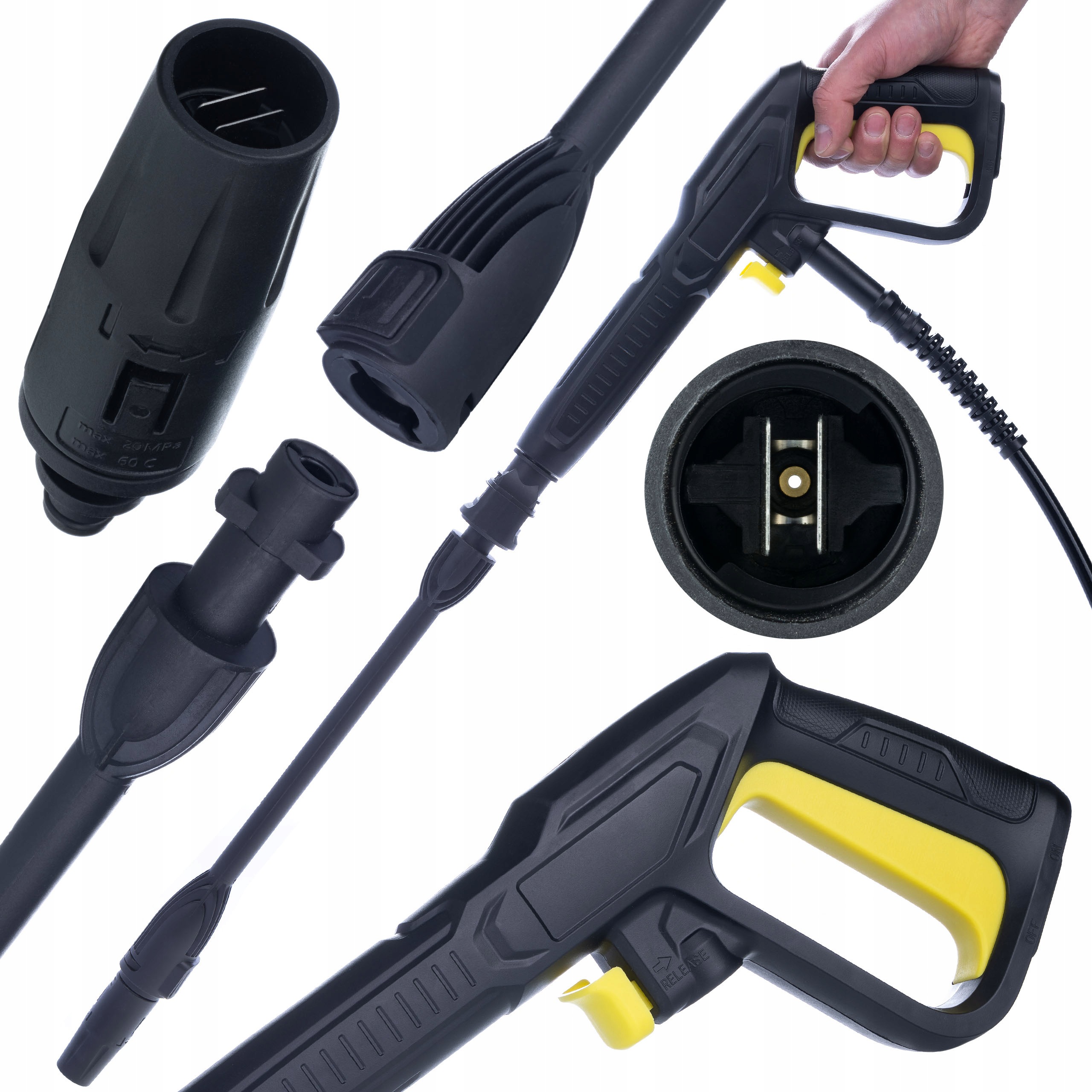 Sada Pistole Lanka Tryska Vario Click Connect Pro Karcher K2-K7 150 Bar