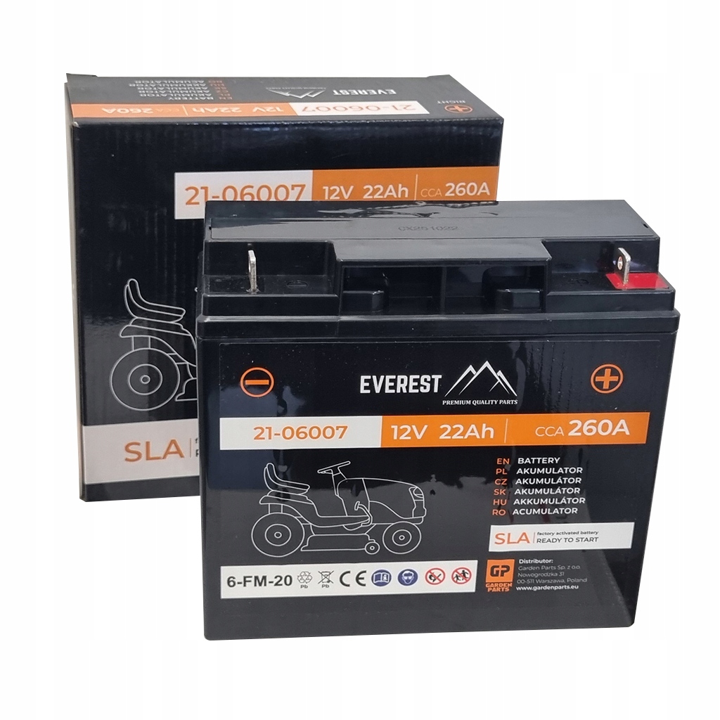 AKUMULATOR ŻELOWY (AGM) 12V 22Ah 260A