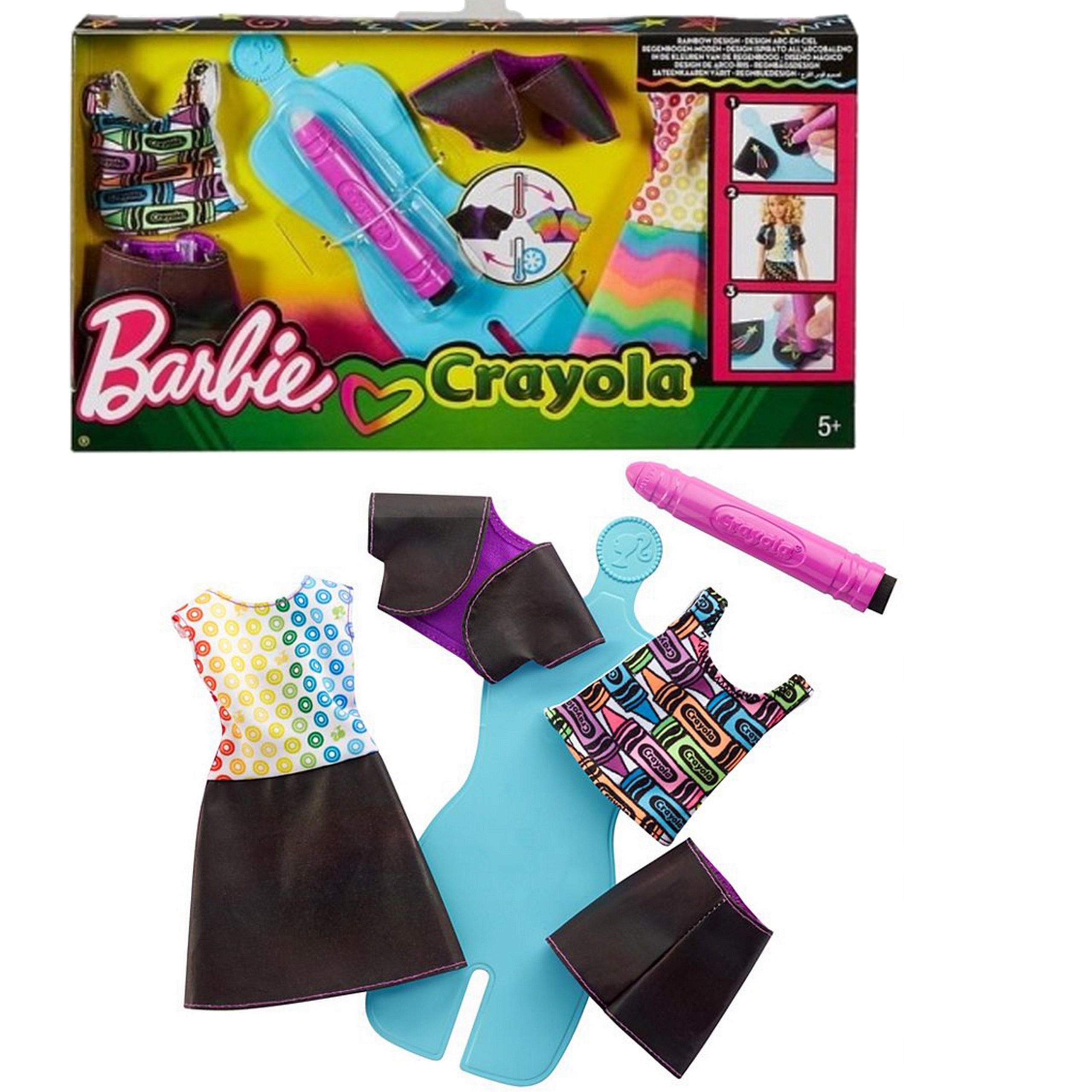 

Zestaw Do Robienia Ubrań Barbie Projektuj Crayola