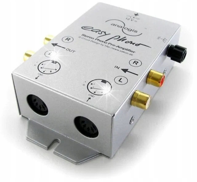 Analogis Easy Phono – Gramofonový Předzesilovač MM Pro Gramofon Napájecí Adaptér