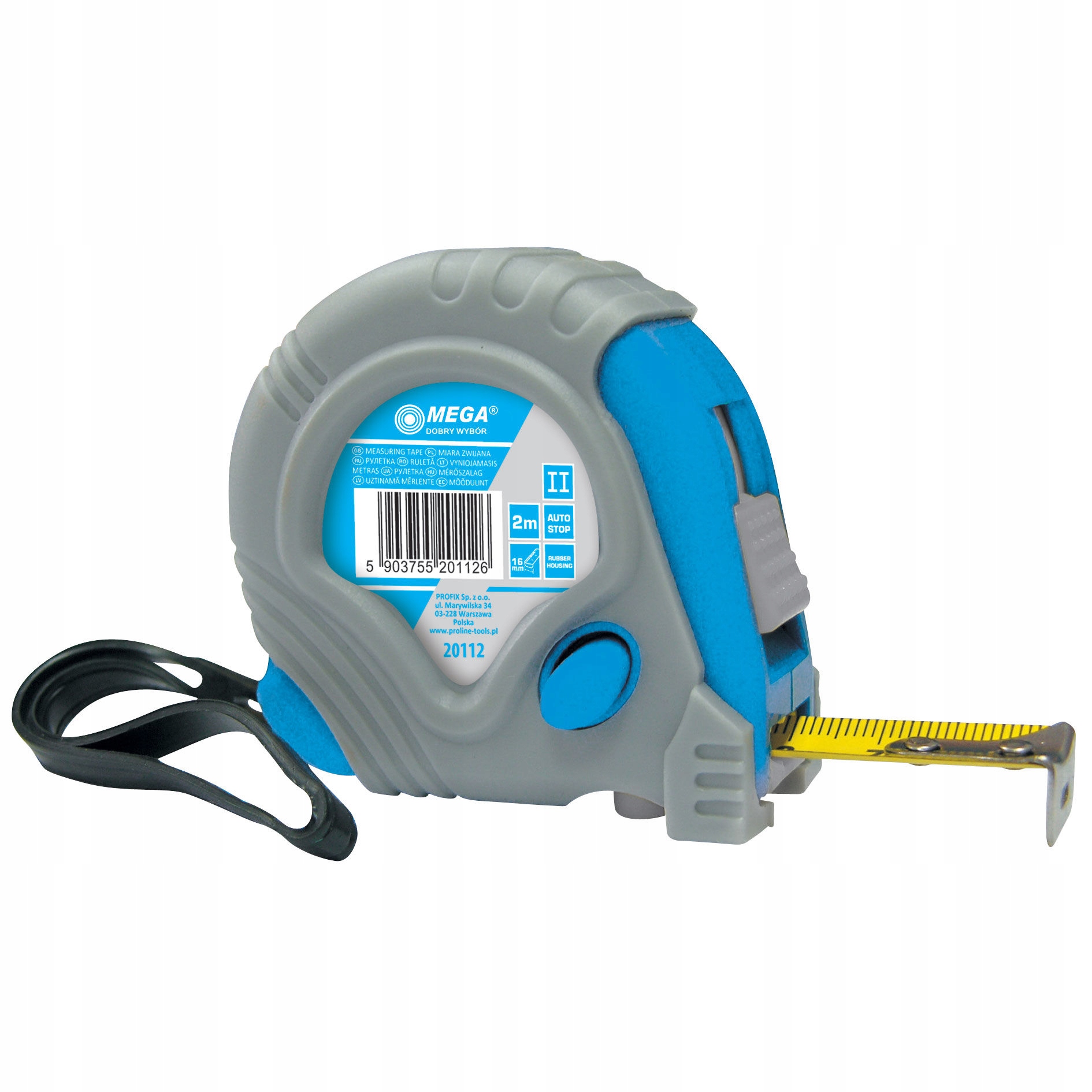 

Miara Zwijana 10M/32MM, 3 Stopery Z Osłoną Gumową