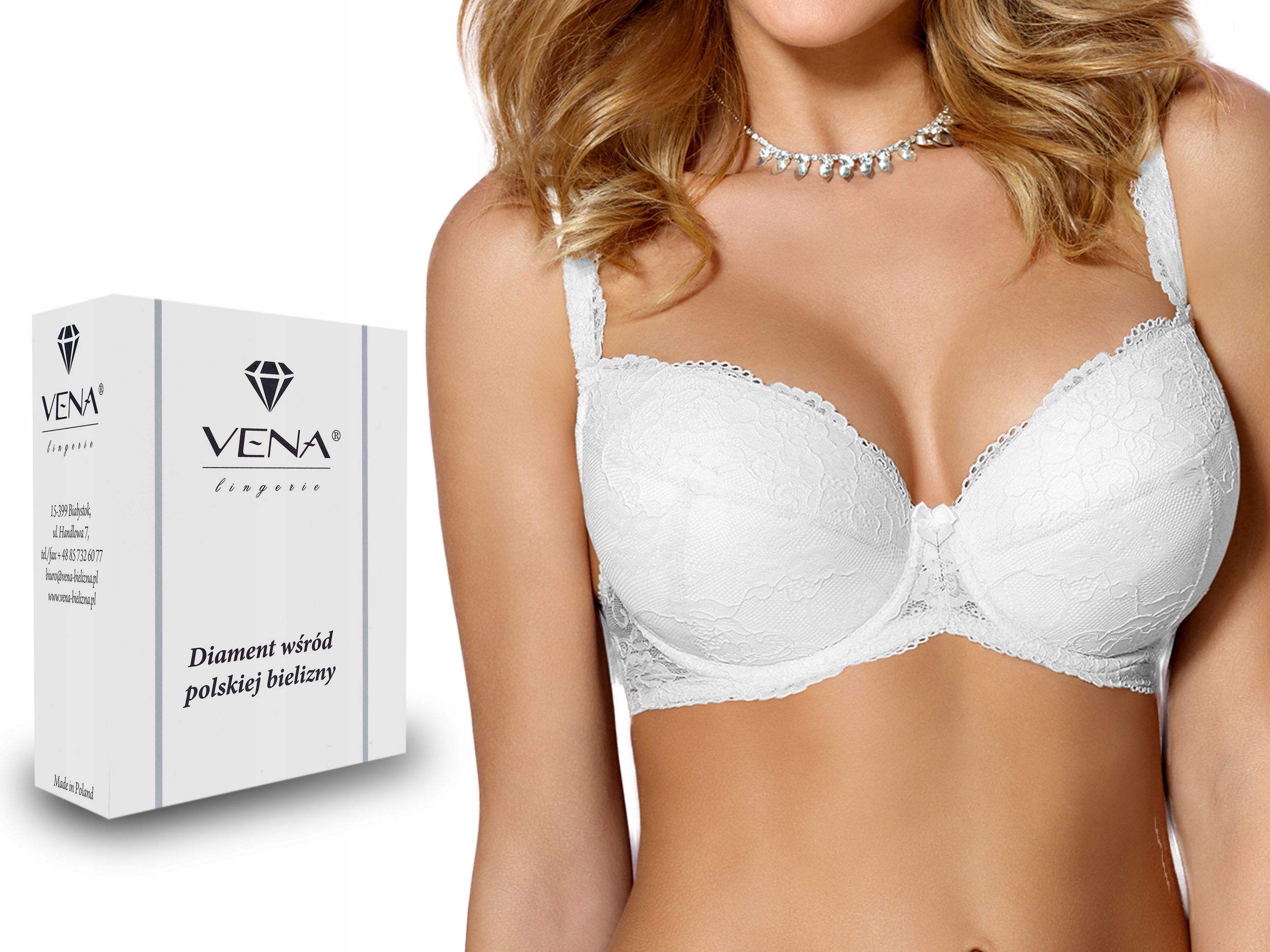 

Biustonosz Vena VB-1181 Push-up biały 85B