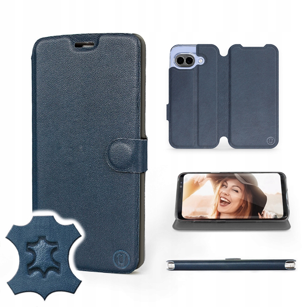 Etui Mobiwear do Google Pixel 10a Blue Leather