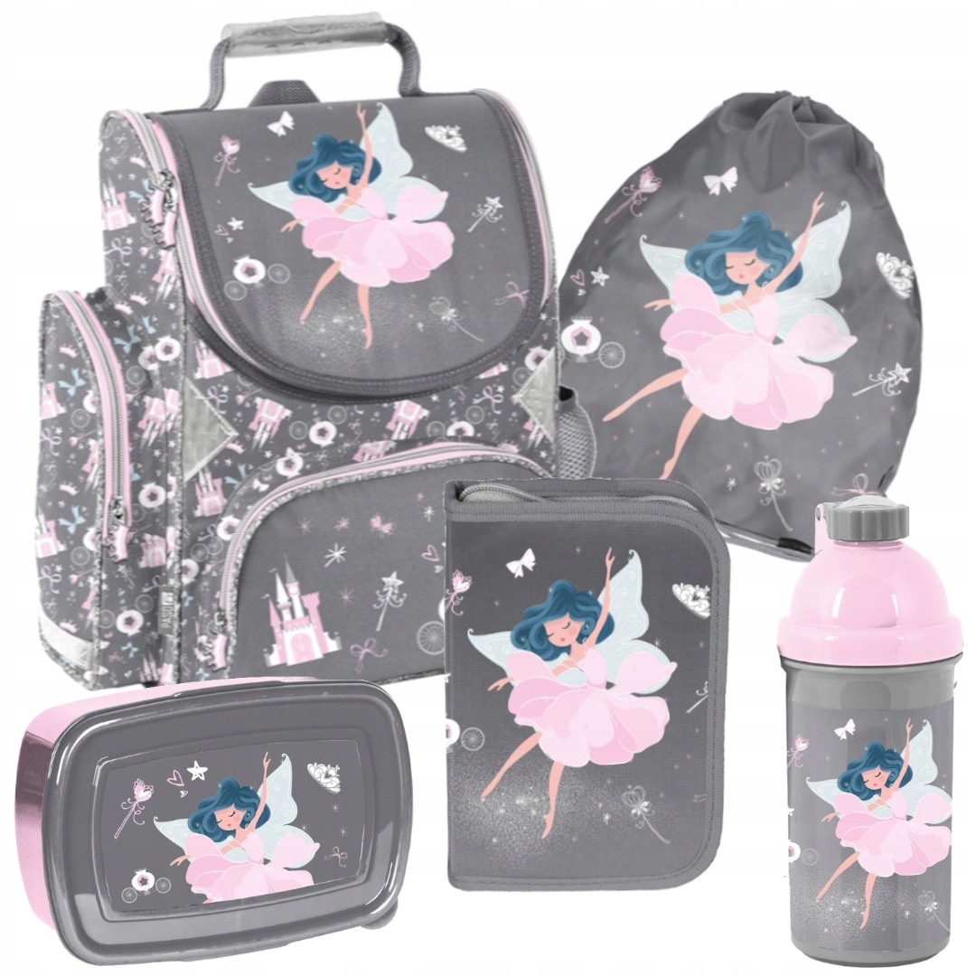 ZESTAW SZKOLNY Z 5-ELEMENTÓW DLA DZIEWCZYNKI BALERINA PP24BA PASO