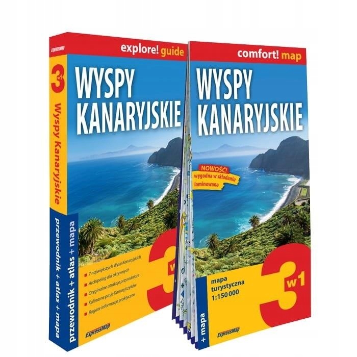 

Wyspy Kanaryjskie 3W1: Przewodnik Atlas Mapa