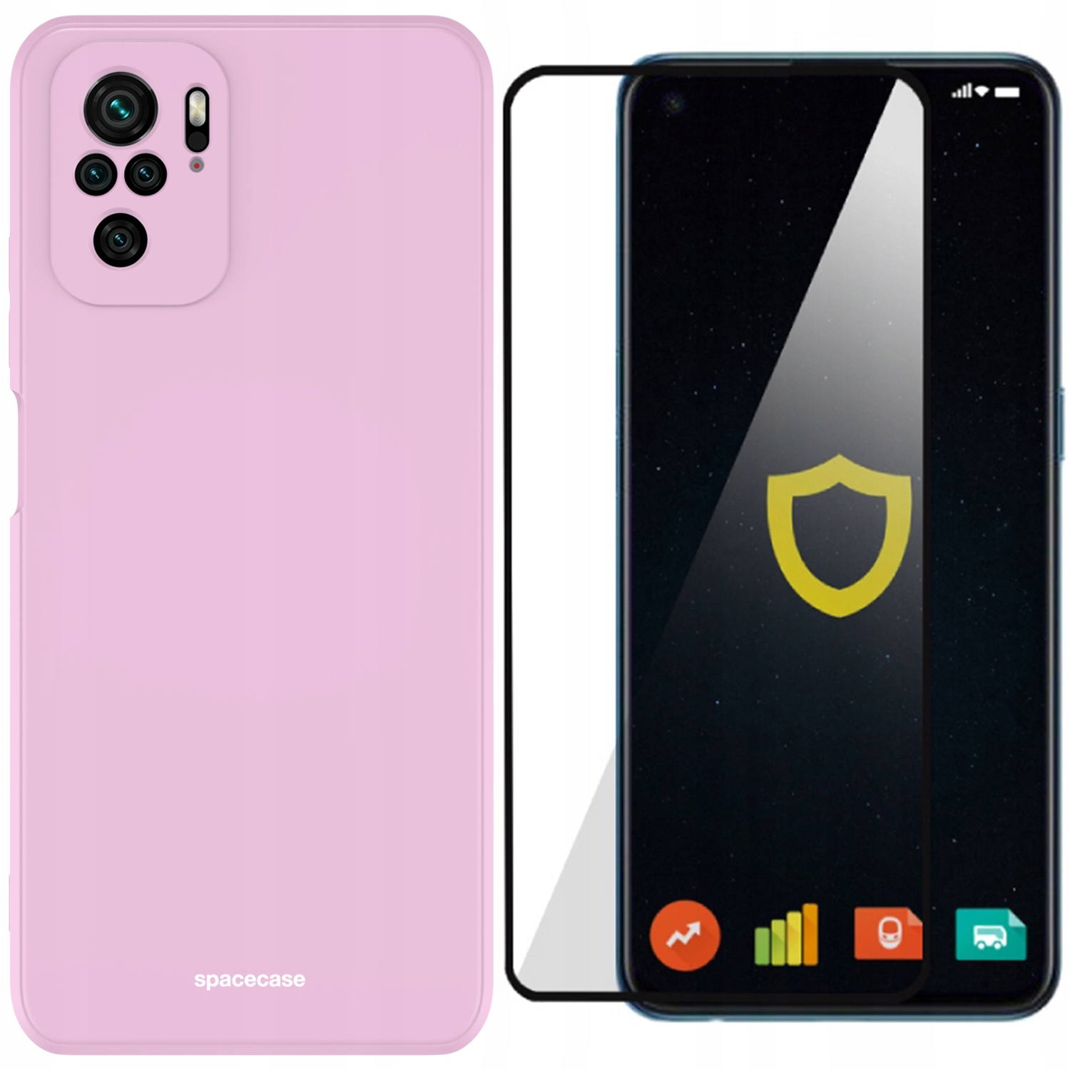 

Etui Matowe Spacecase Do Redmi Note 10/10S Szkło