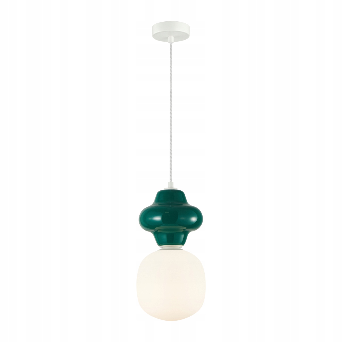 Závesná lampa Italux Latera zelená Ø18 cm 1xE14 40W art deco