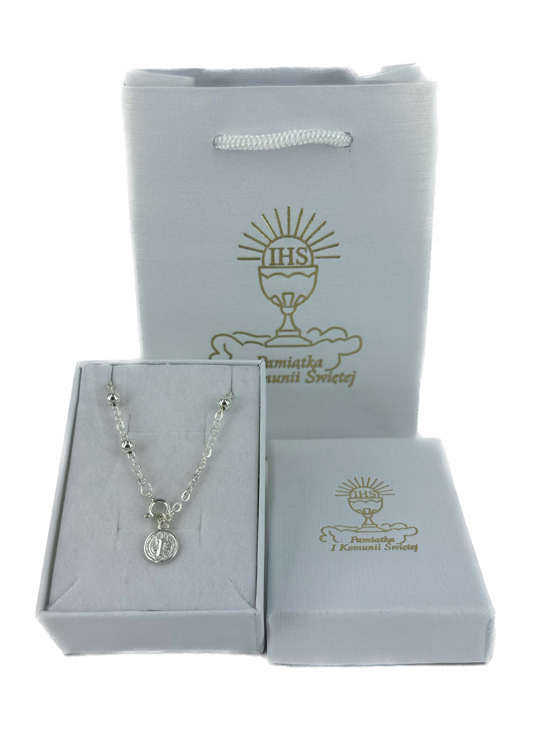 Růženec na ruku, náramek sada Svaté Přijímání sv.