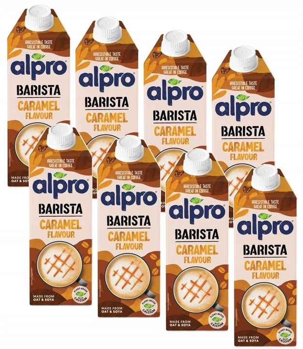 Levně Alpro Barista Karamel Ovesno-sójový Nápoj S Vápníkem A Vitamíny 8x750 ml