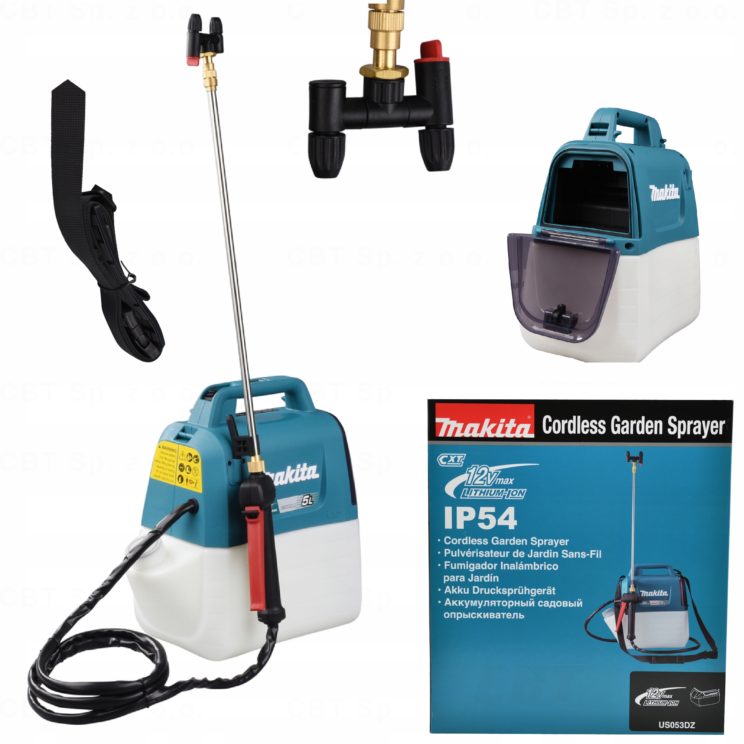 Opryskiwacz Akumulatorowy 12V Cxt Zbiornik 5L Teleskopowa Lanca Zamgławiacz