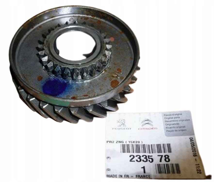 Koło Zębate 2 Biegu C C2 C3 P 206 28 Zębów 233578 Nowy Oryginał Producent części PSA