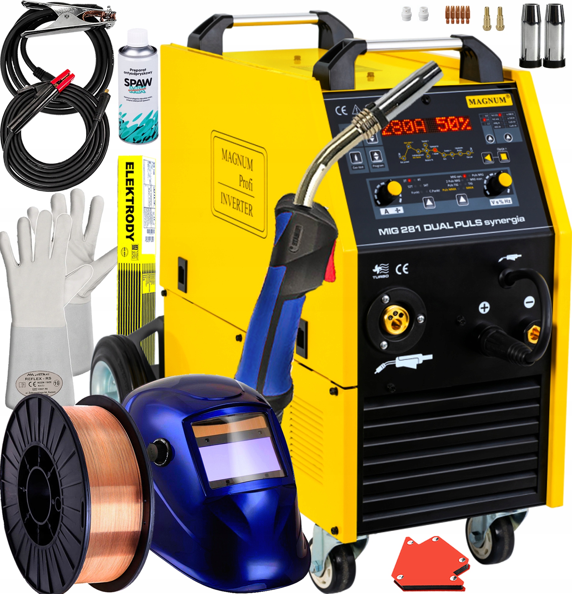 Invertorová Svářečka Mig Magnum 281 Spot Paměť 4T