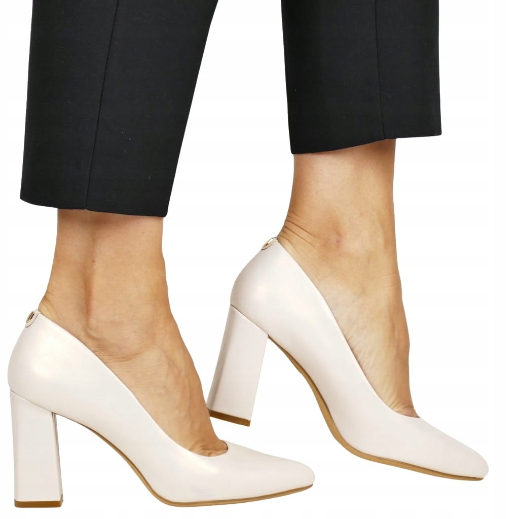 Lodičky Na Vysokém Podpatku, Béžové, Perleťové, Nová Barva, Elegantní, Módní Top