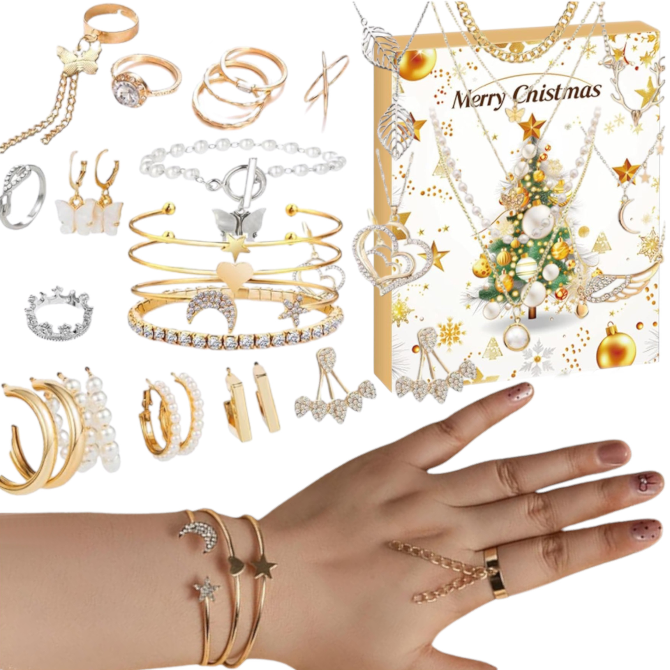 Adventní Kalendář 2025, Šperky Pro Ženy Na 24 Dní, Maminka, Babička, Manželka