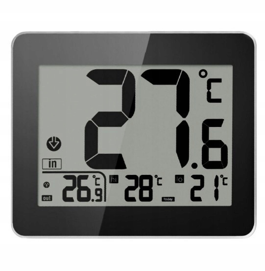 

Termometr wew zew zegar bat czujnik zew kabel 145c