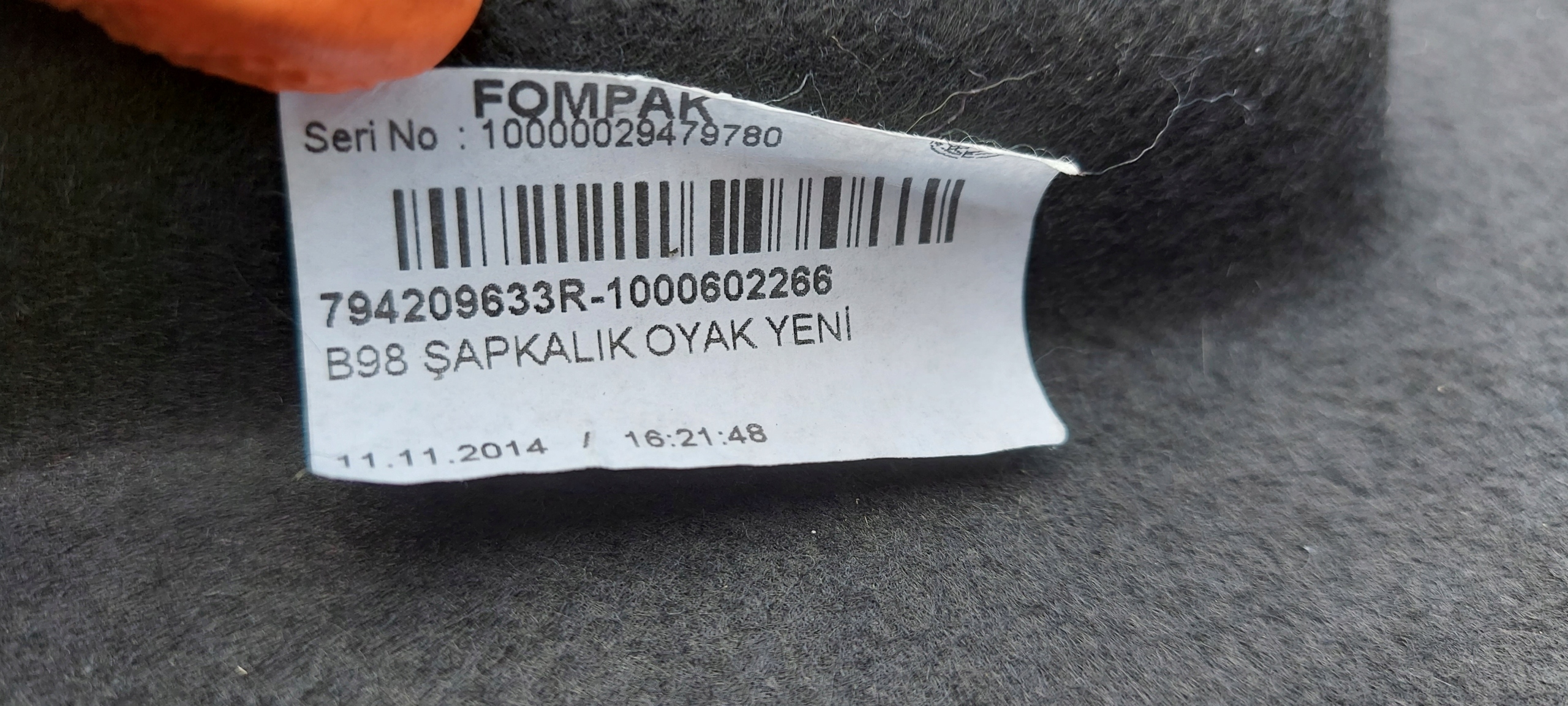 rear plato RENAULT CLIO IV HB 794209633