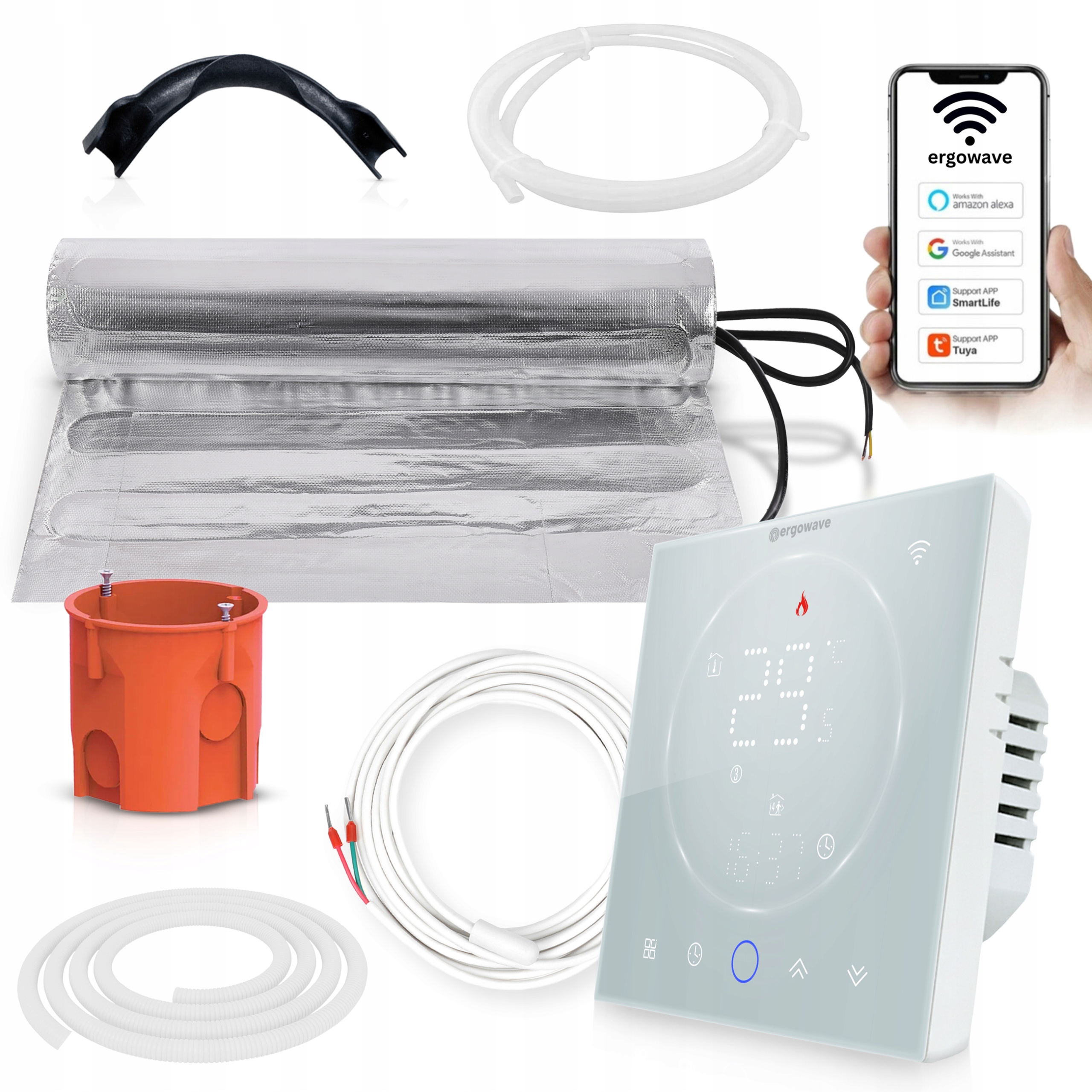 Sada hliníkových rohoží 8.0 m2 s termostatom Clear.w