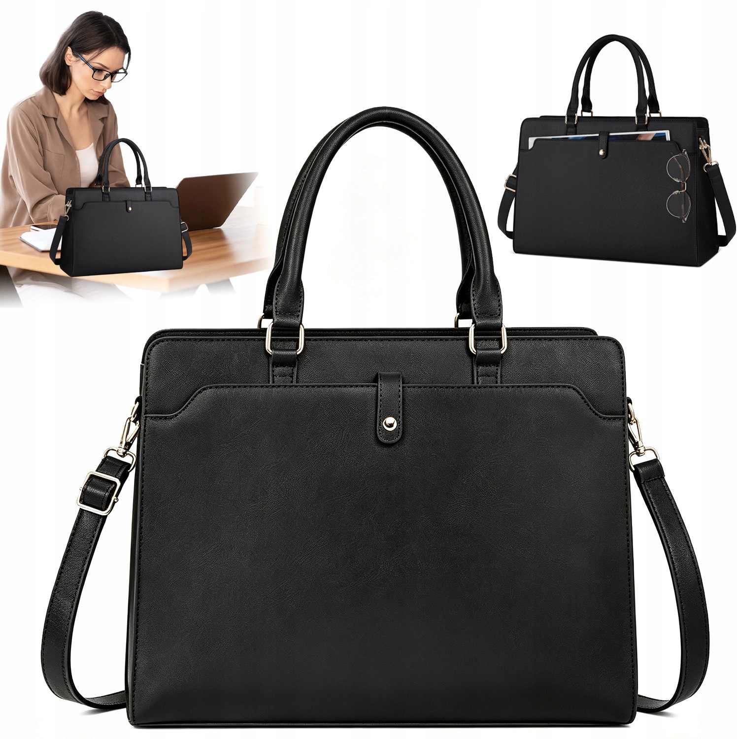 Taška Na Notebook 15.6" Business Casual Černá