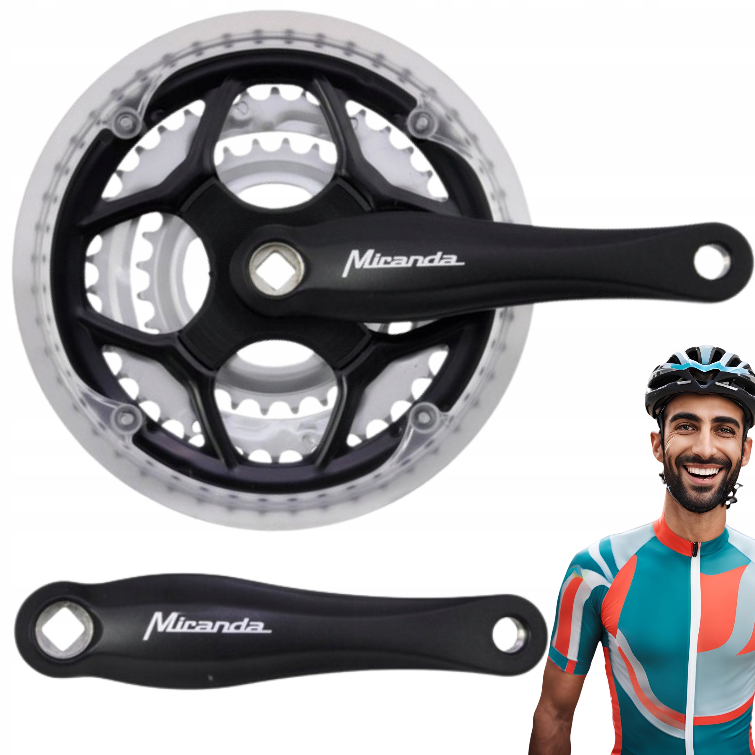 Korba rowerowa 3 rzędowa 42/34/24z 170 mm BETA3 Miranda: Siła i Styl!