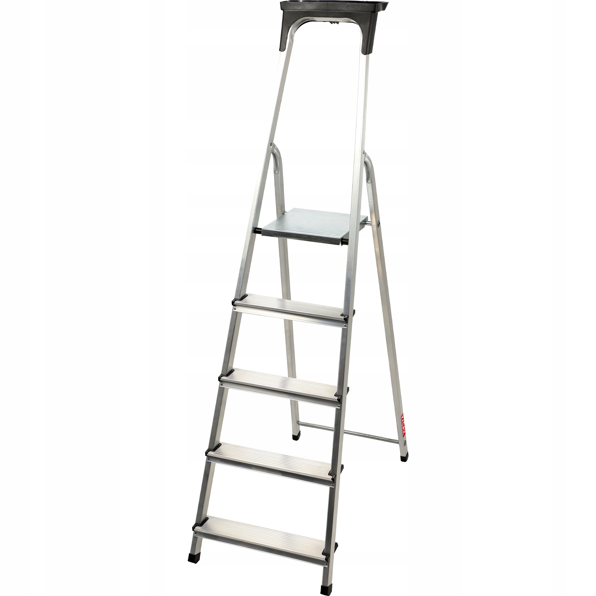 

Drabina Aluminiowa Domowa 5 Stopniowa +hak 125 kg