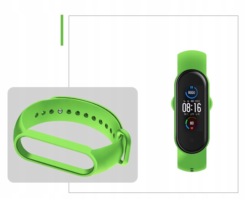 

Opaska Zamienna do Xiaomi Band 3 Band 4 Zielona
