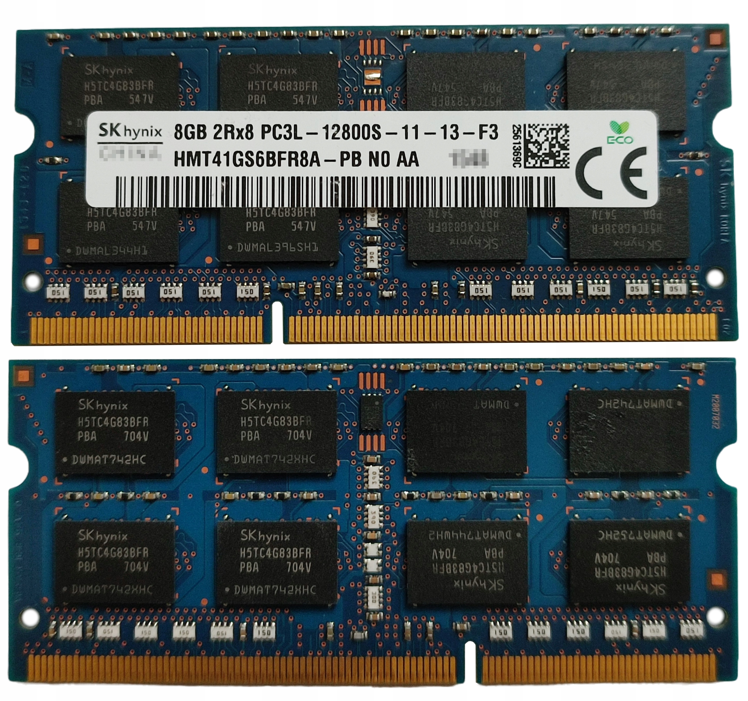 (n) 8GB 1*8GB Hynix DDR3 1600MHz 1,35V HMT41GS6BFR8A-PB