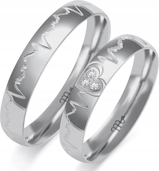 Bílé zlato snubní prsteny moderní 14K 585 r 35 36 37 výjimečná zlatá kolekce