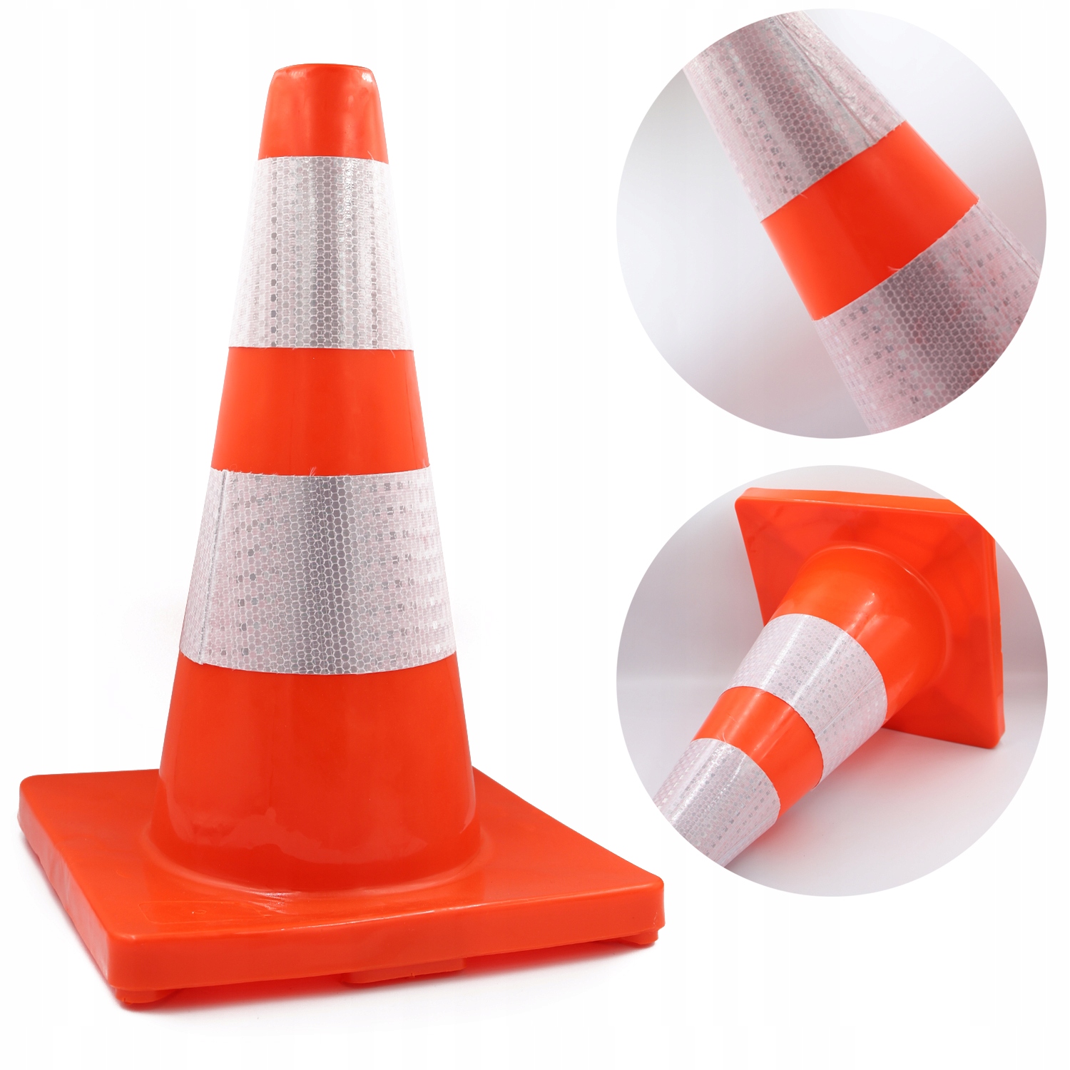 PACHOŁEK DROGOWY SŁUPEK OSTRZEGAWCZY ODBLASKI 45CM