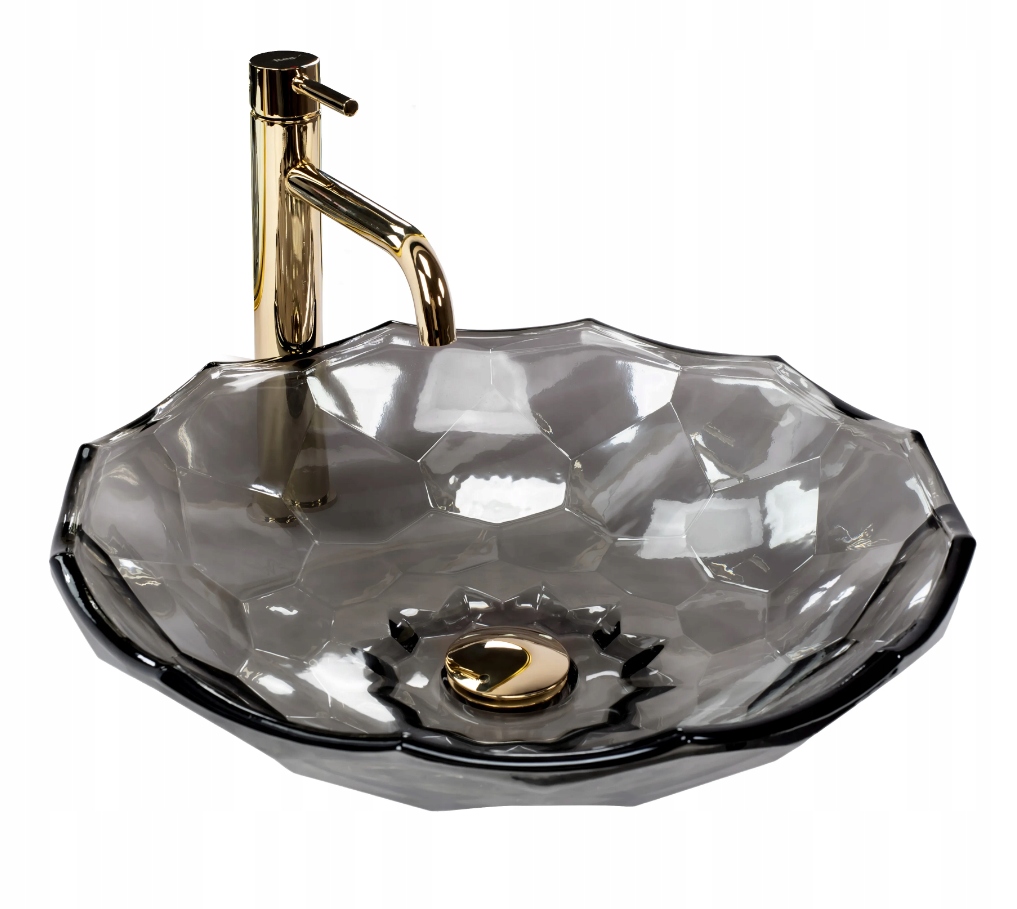 Arctic Black – Moderní umyvadlo z kouřového skla