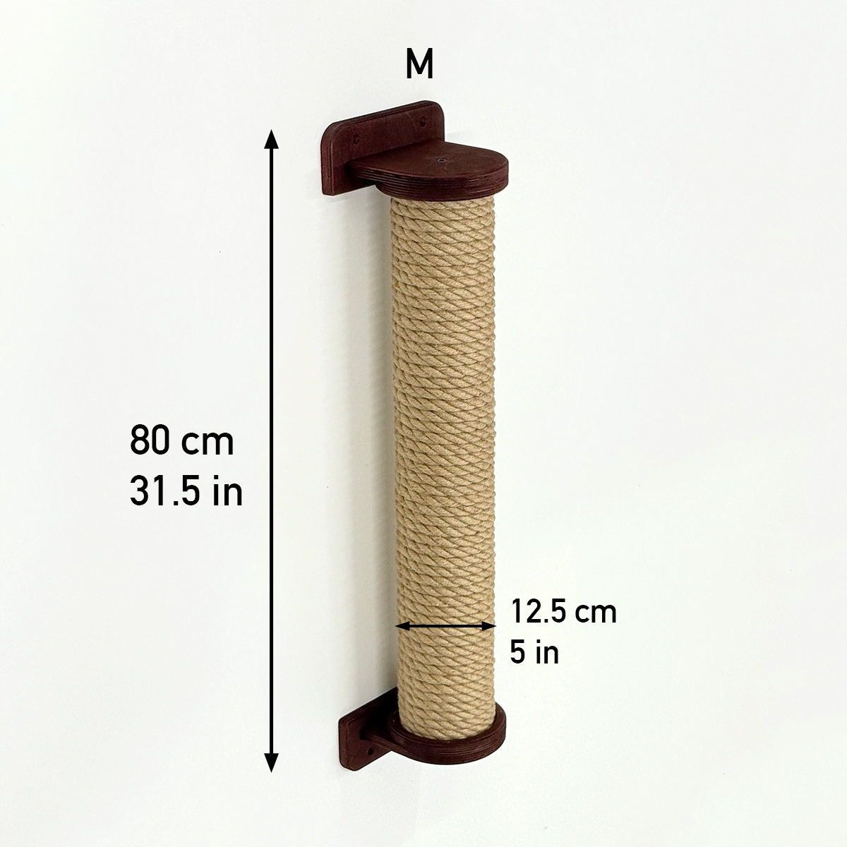 Levně Nástěnný škrabadlo věž stromek pro kočky Cat Tree M 80 cm šrouby Bordó